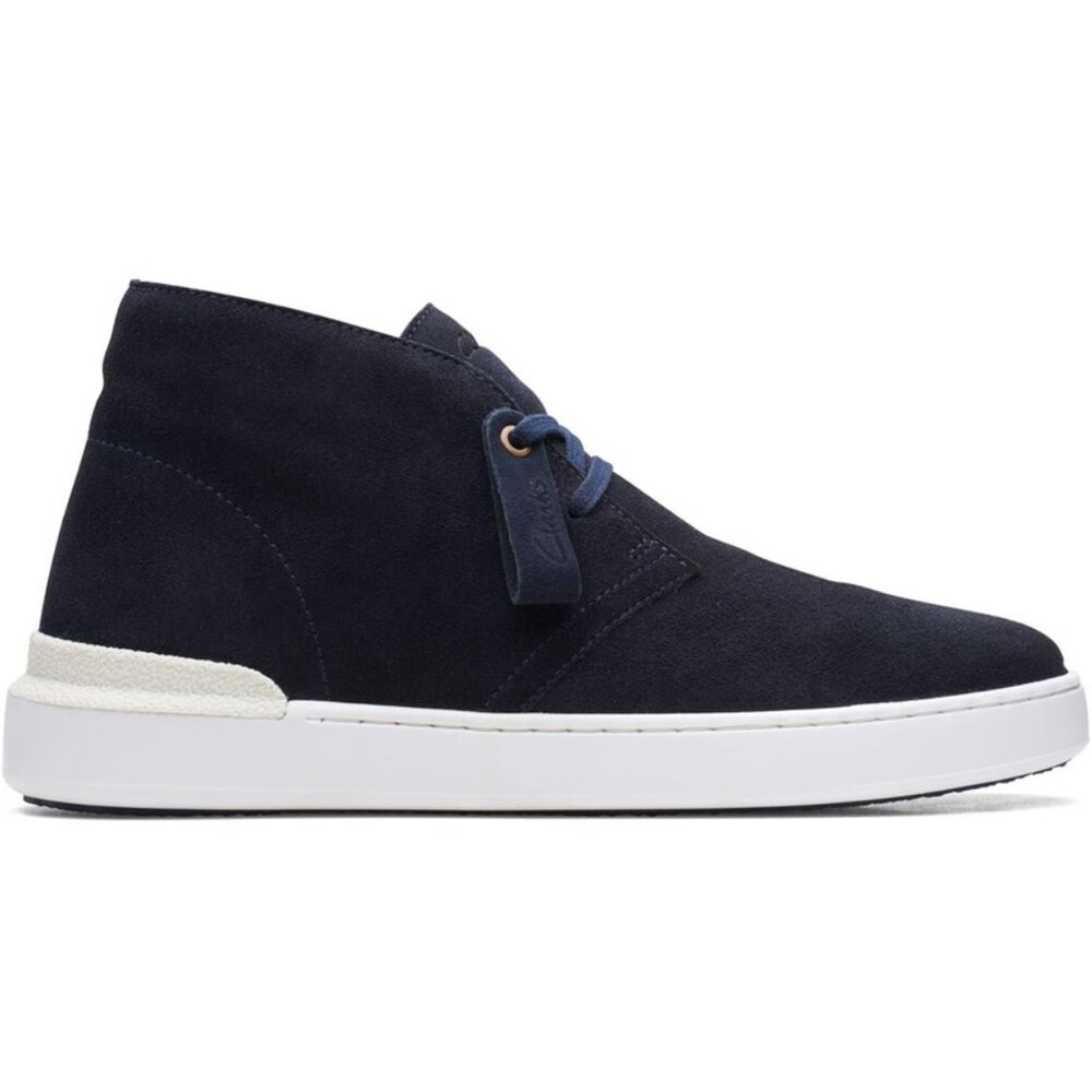 Clarks CourtLite DBT Navy Blue Suede Shoes Sneakers Men Size 7.5